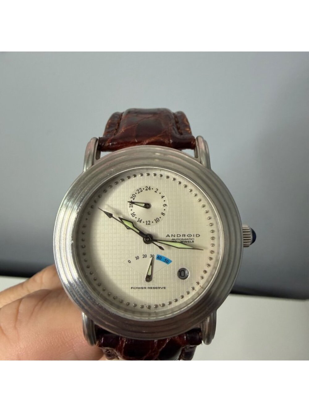 ANDROID USA skyguardian automatic movement monte Carlo power reserve watch